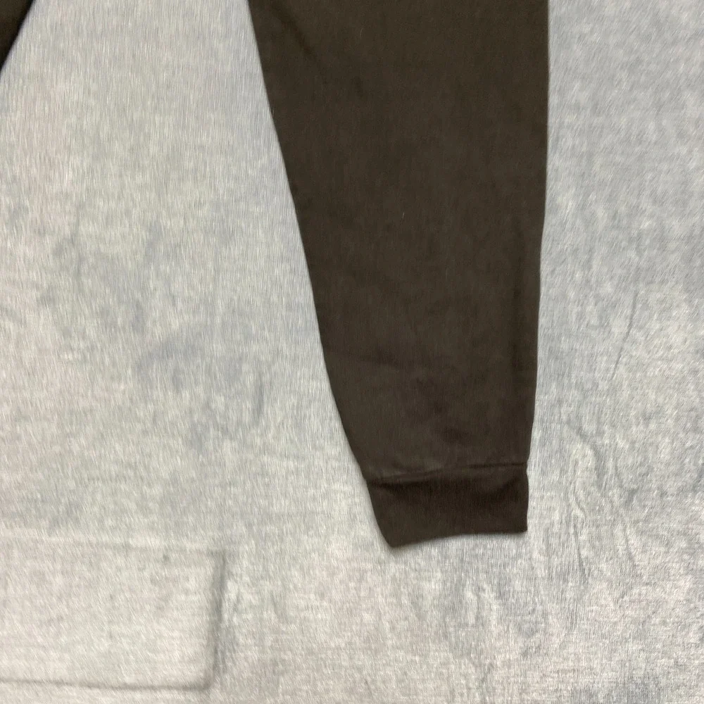 Adidas Sweatpants Mens Large Black Skinny Leg Logo Drawstring Waist Winter Warm